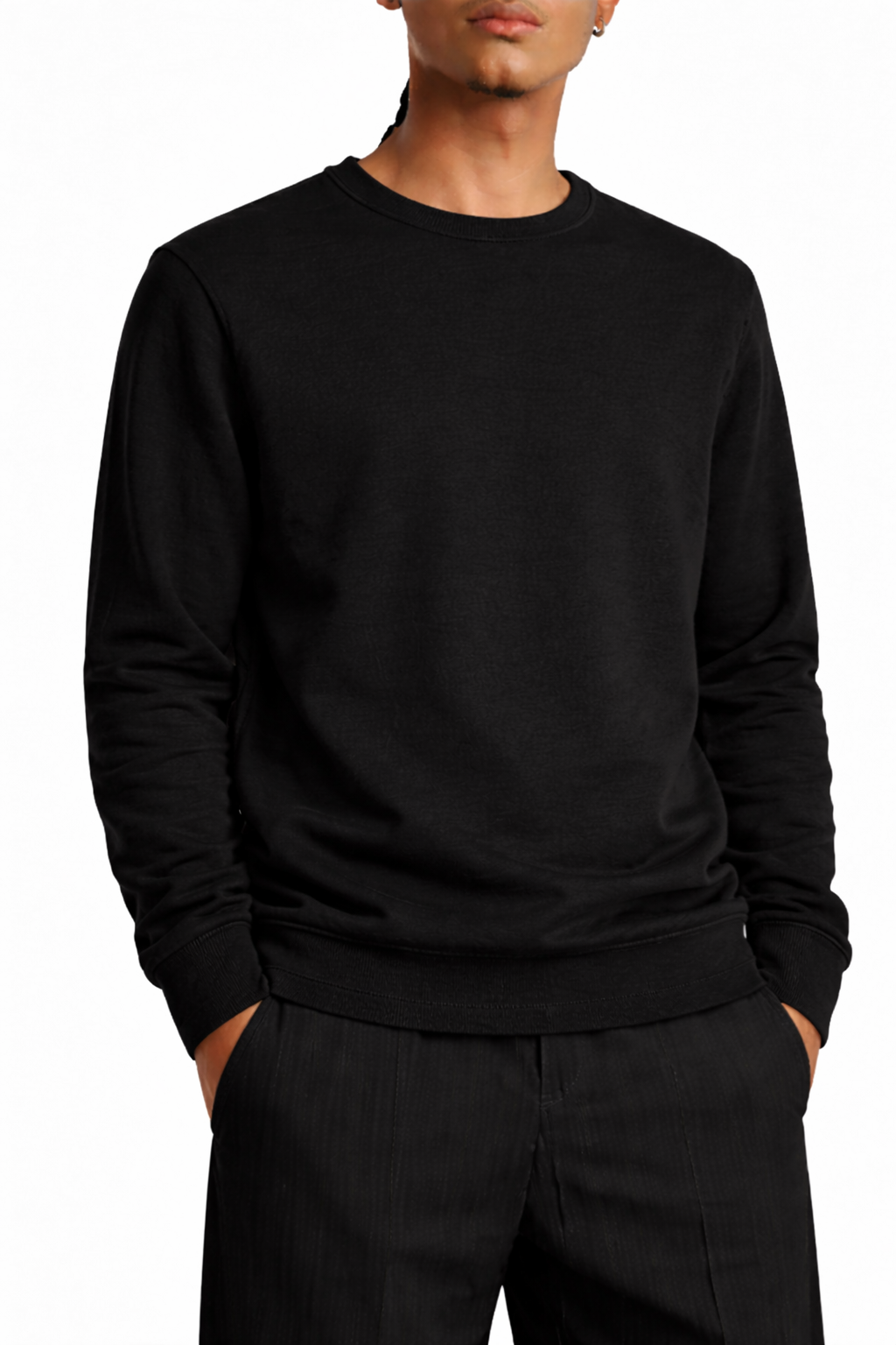 Pull montoné basique – Noir Essentiel
